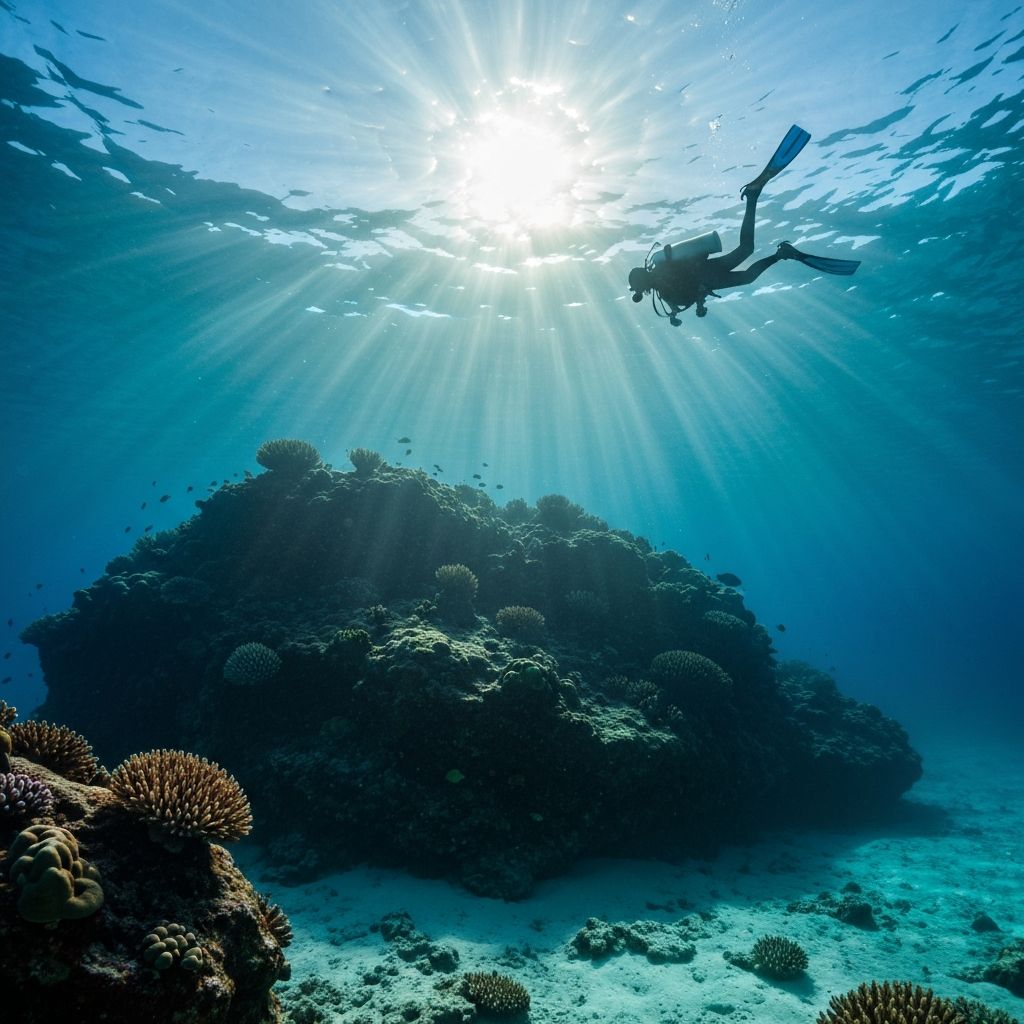 Formation rocheuse sous-marine